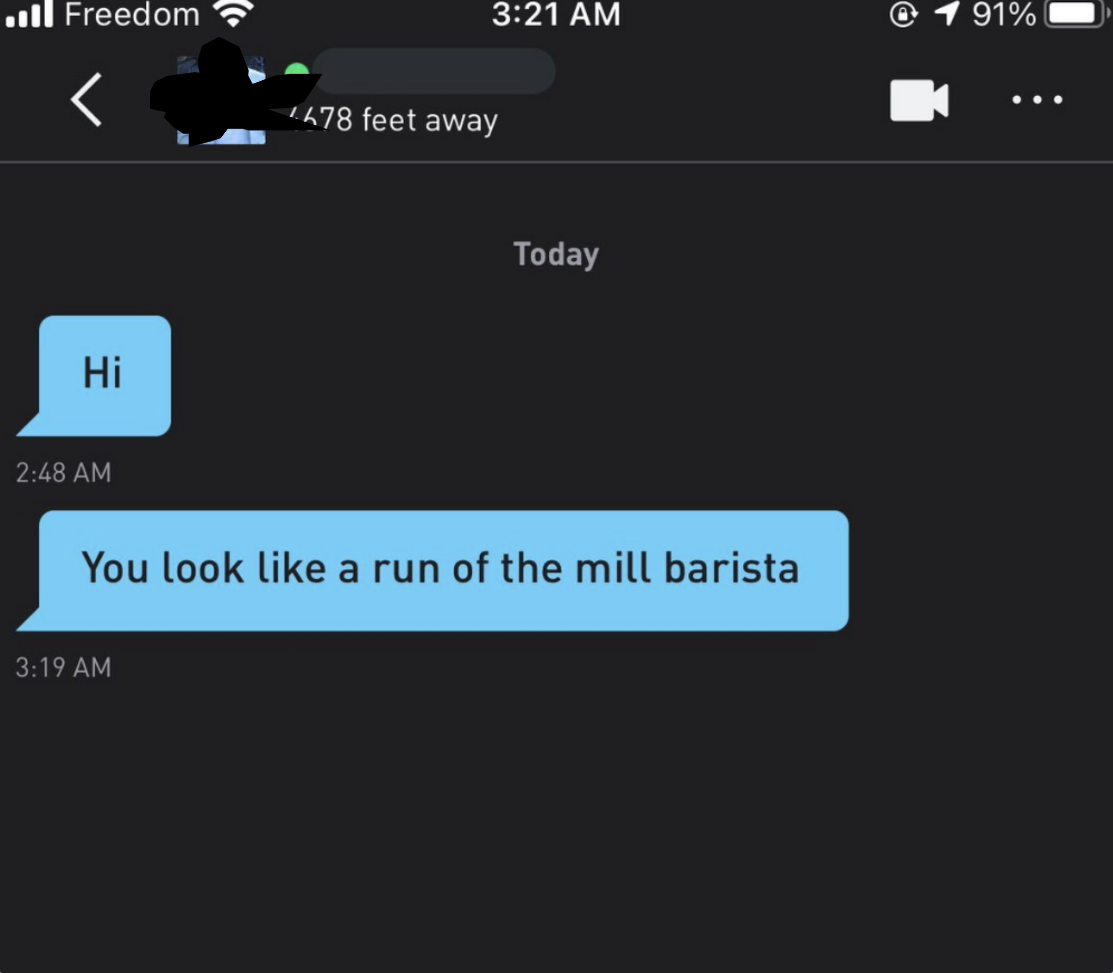 &quot;You look like a run of the mill barista&quot;