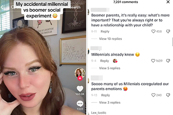 "Both generations of parents were given feedback by me around how their behaviors are hurting their children, and this is how each generation chose to respond."