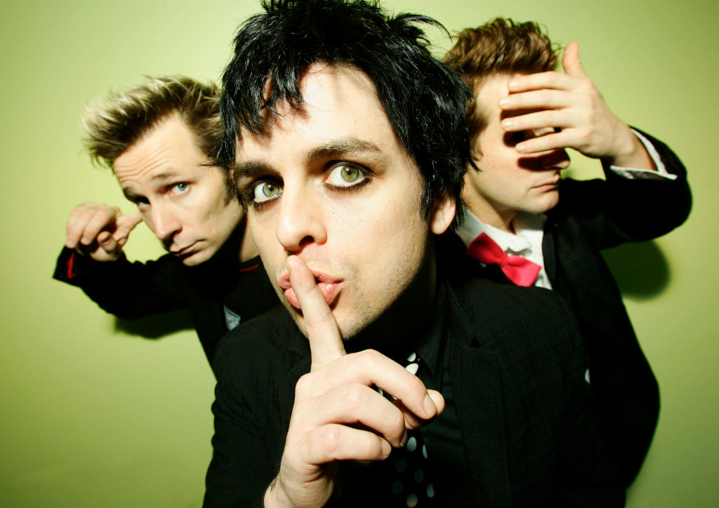 closeup of green day
