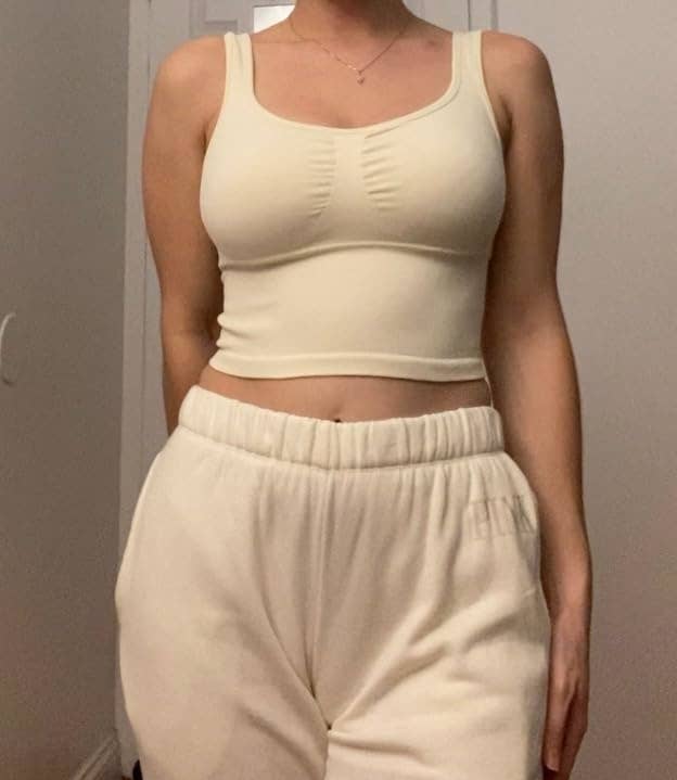 Okay I KNOW it's just a white tank top but does anyone know where this tank  top is from? It's such a flattering fit and it's not see through and looks  thick
