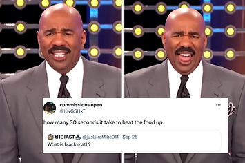Steve Harvey laughs