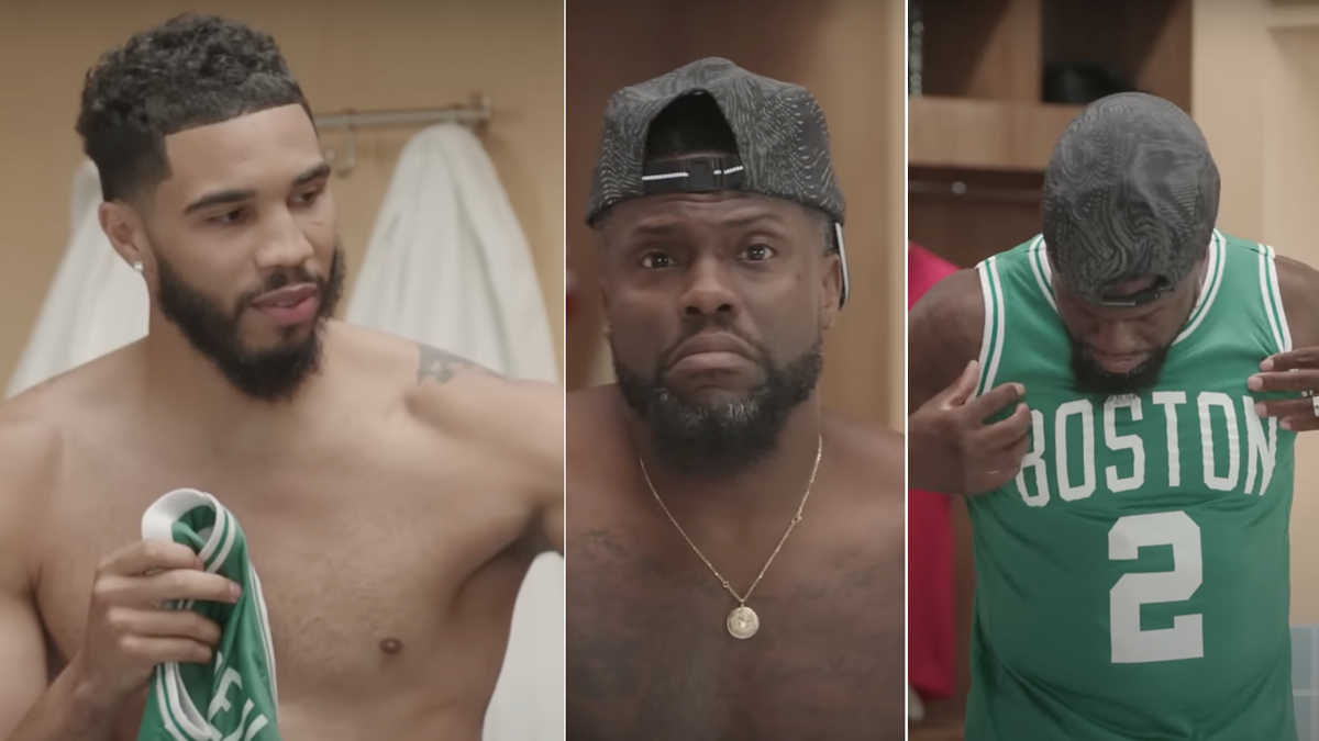 Video: Jayson Tatum Gifts Kevin Hart His 5-Year Old Son Deuce's