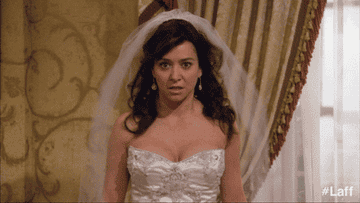 GIF of a bride with glowing eyes