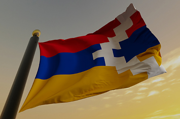 「アルツァフ共和国」の国旗