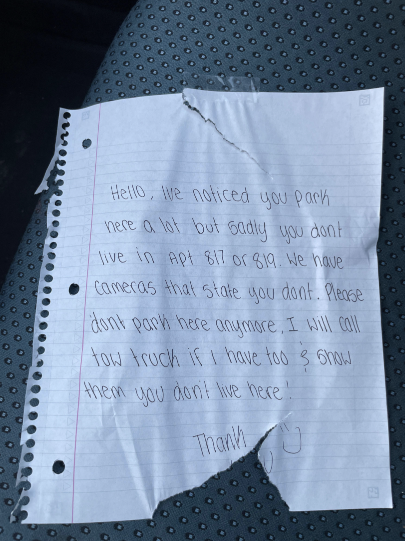 "I will call tow truck if I have too"