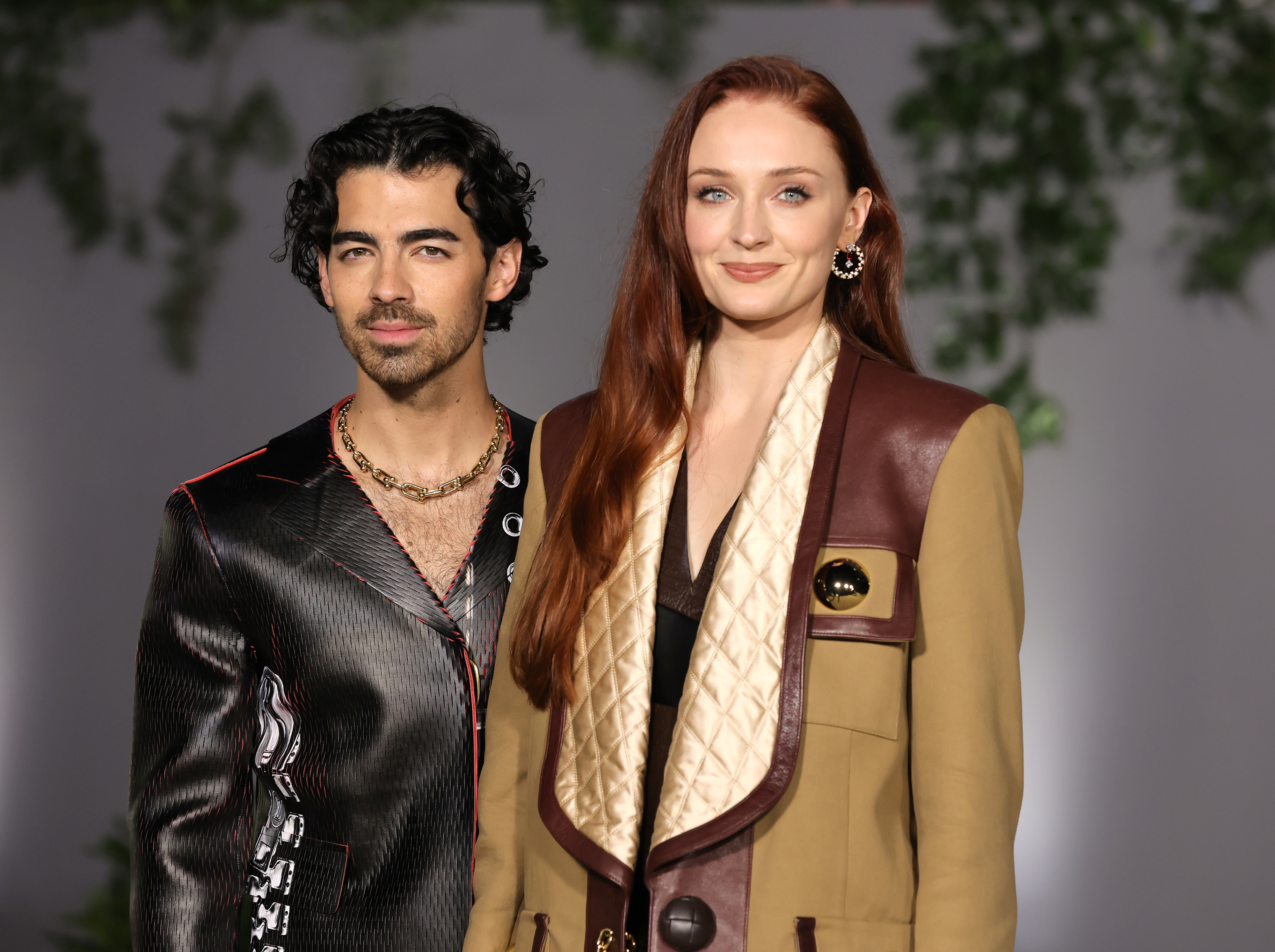 Closeup of Joe Jonas and Sophie Turner