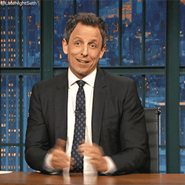 Seth Meyers on "Late Night With Seth Meyers"