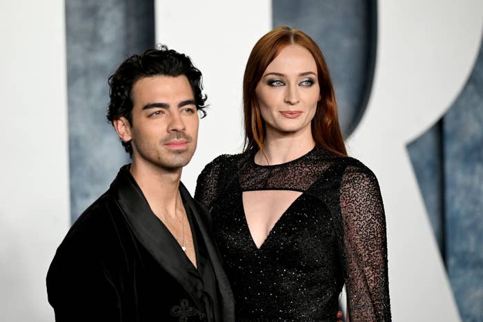 Closeup of Joe Jonas and Sophie Turner