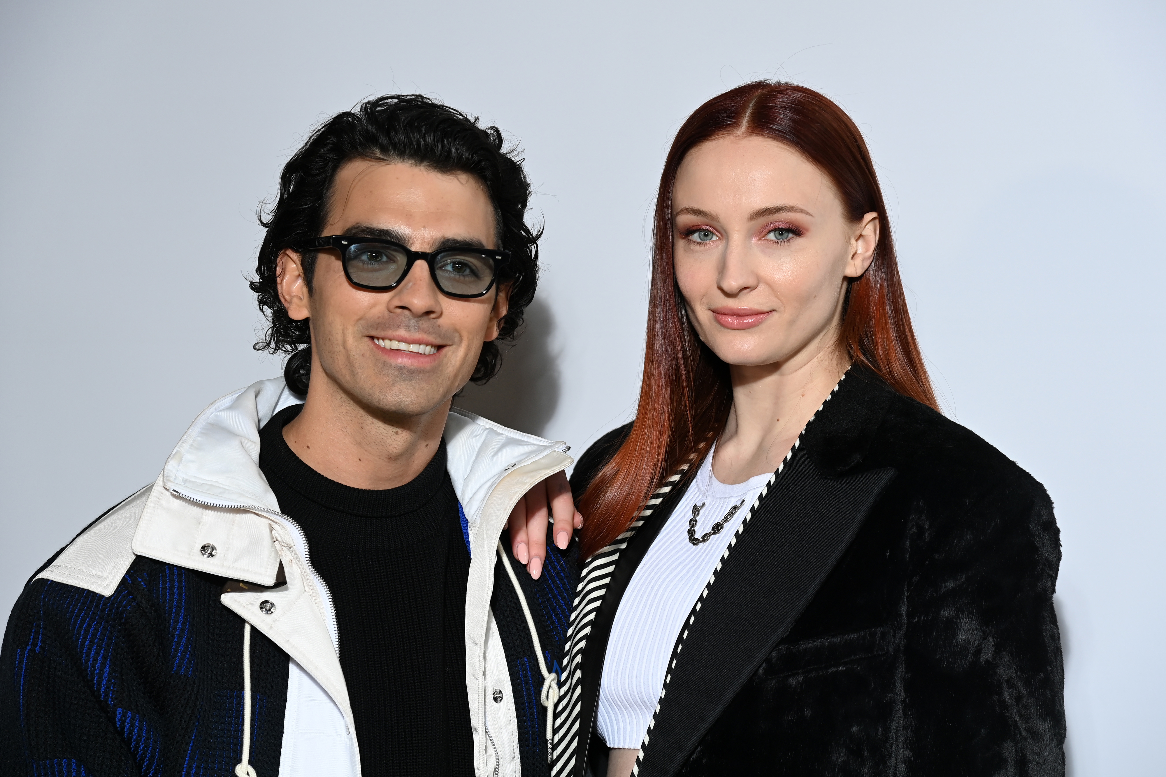 Closeup of Joe Jonas and Sophie Turner