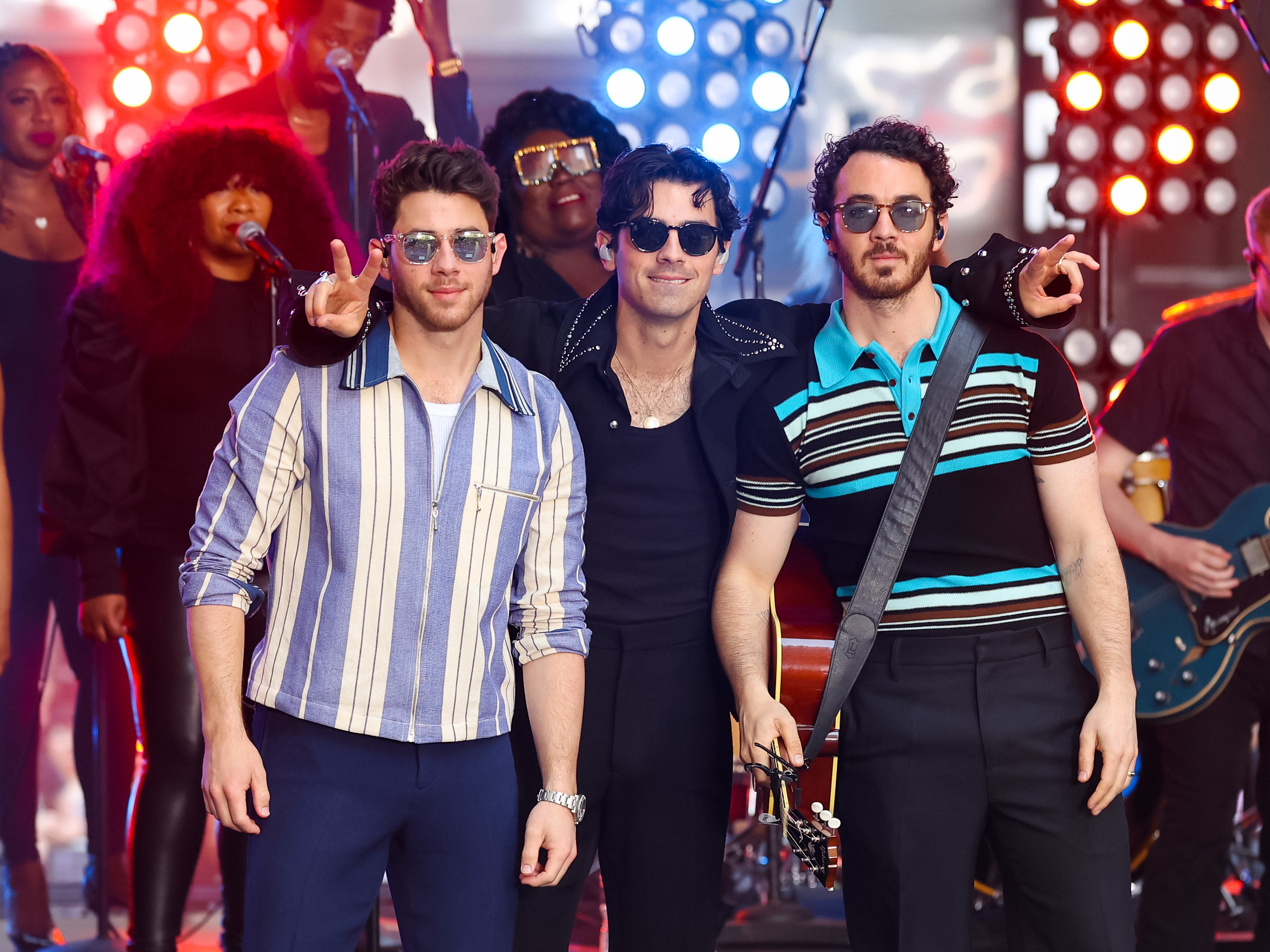 The Jonas Brothers onstage