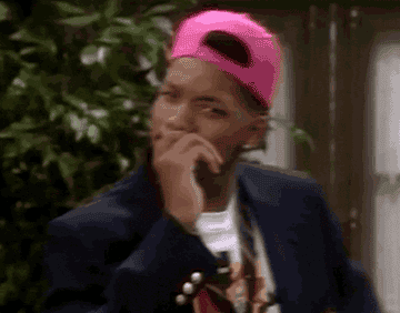 Will Smith on "The Fresh Prince of Bel-Air" in a thinking pose
