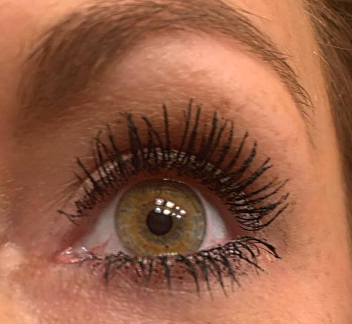 Reviewer’s photo of their eyelashes with mascara