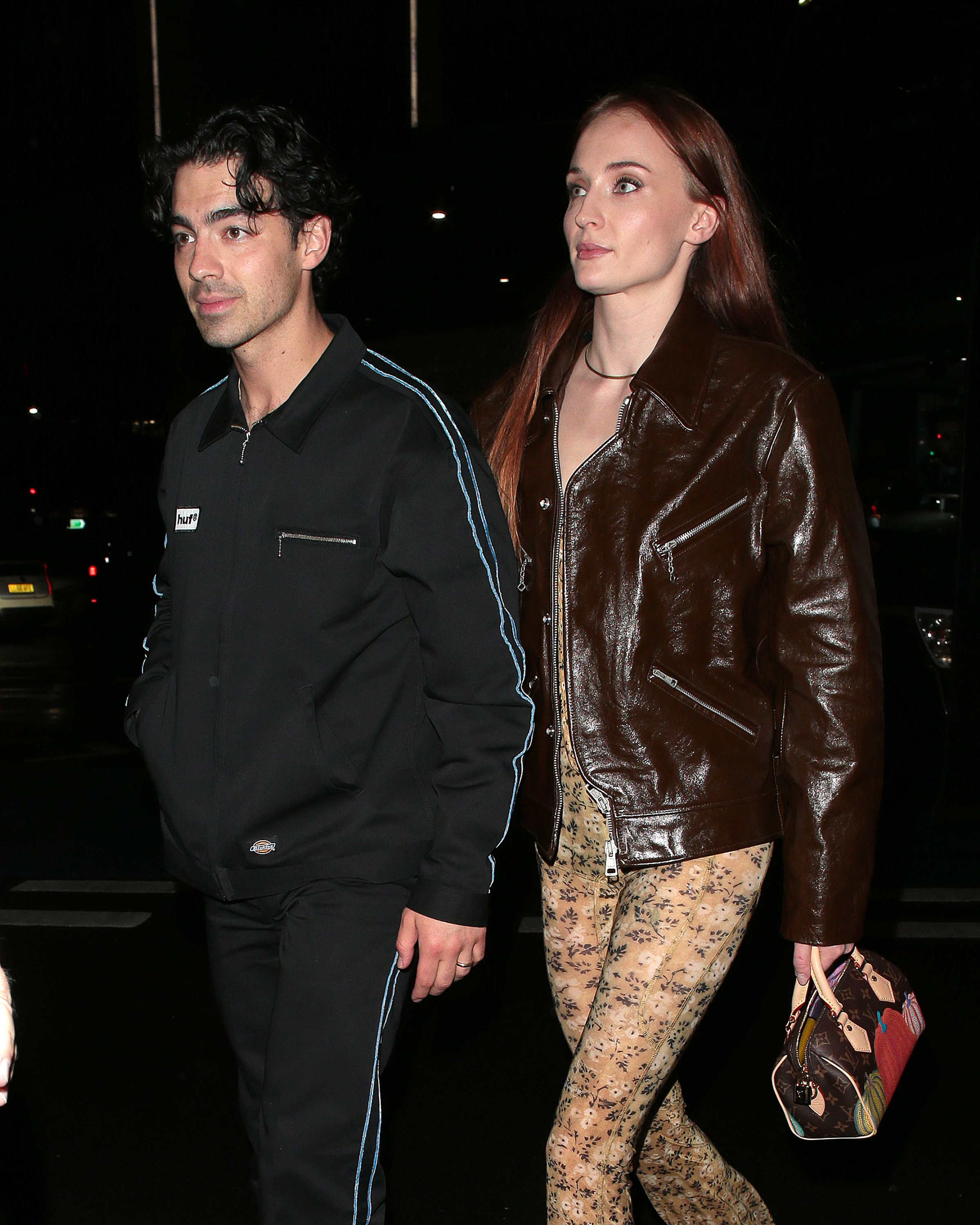 Closeup of Joe Jonas and Sophie Turner