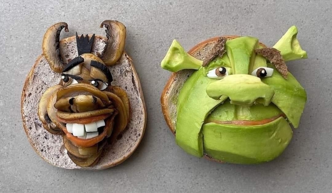 Shrek sandwiches