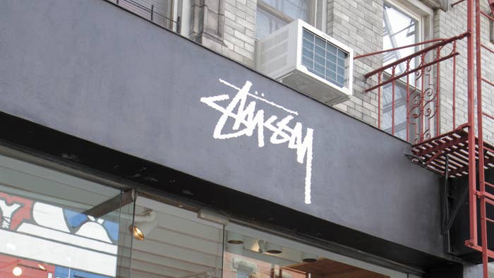 stussy logo on building