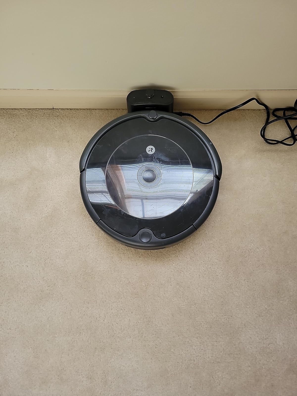 Reviewer image of the vacuum on a carpeted floor