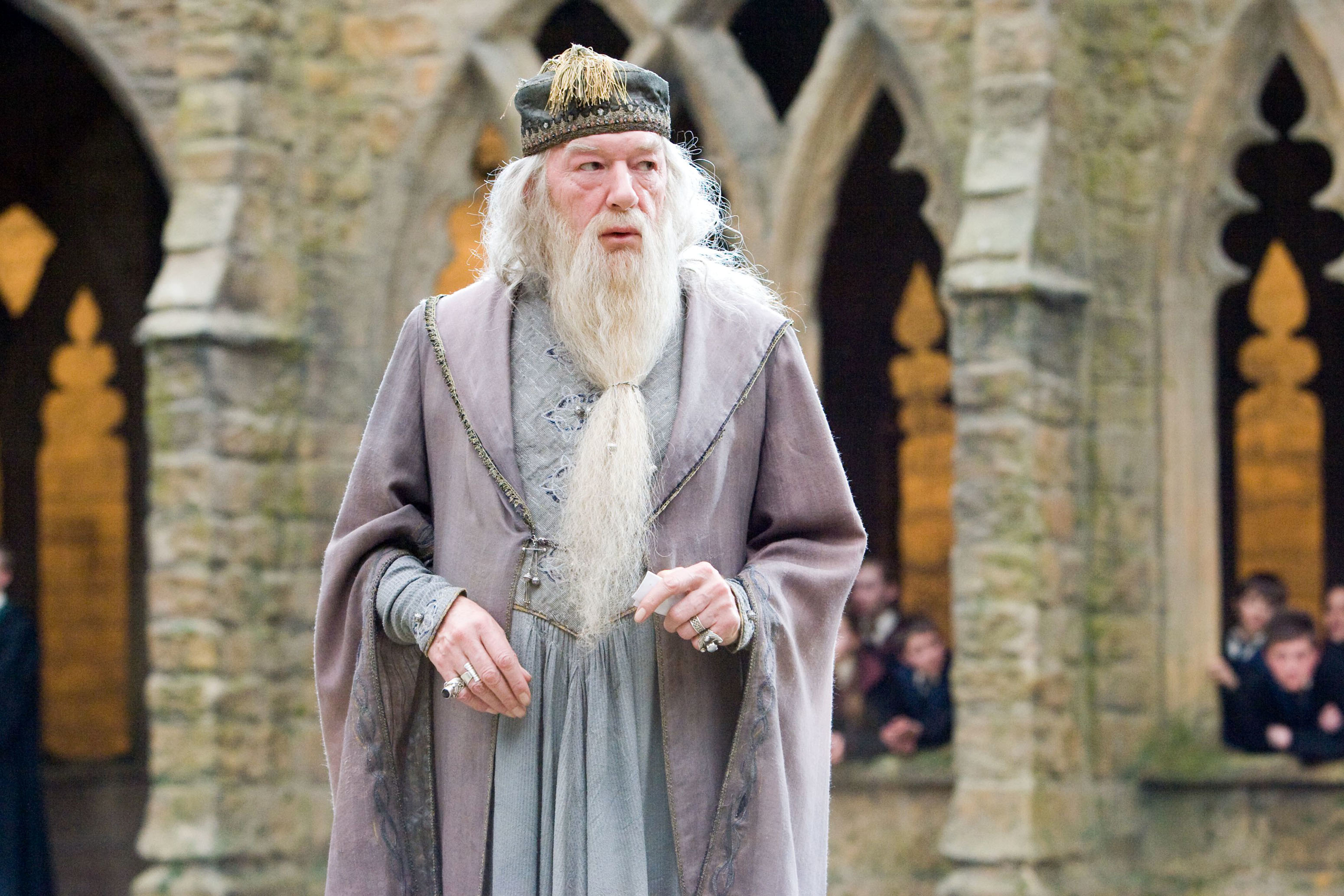 Gambon as Dumbledore