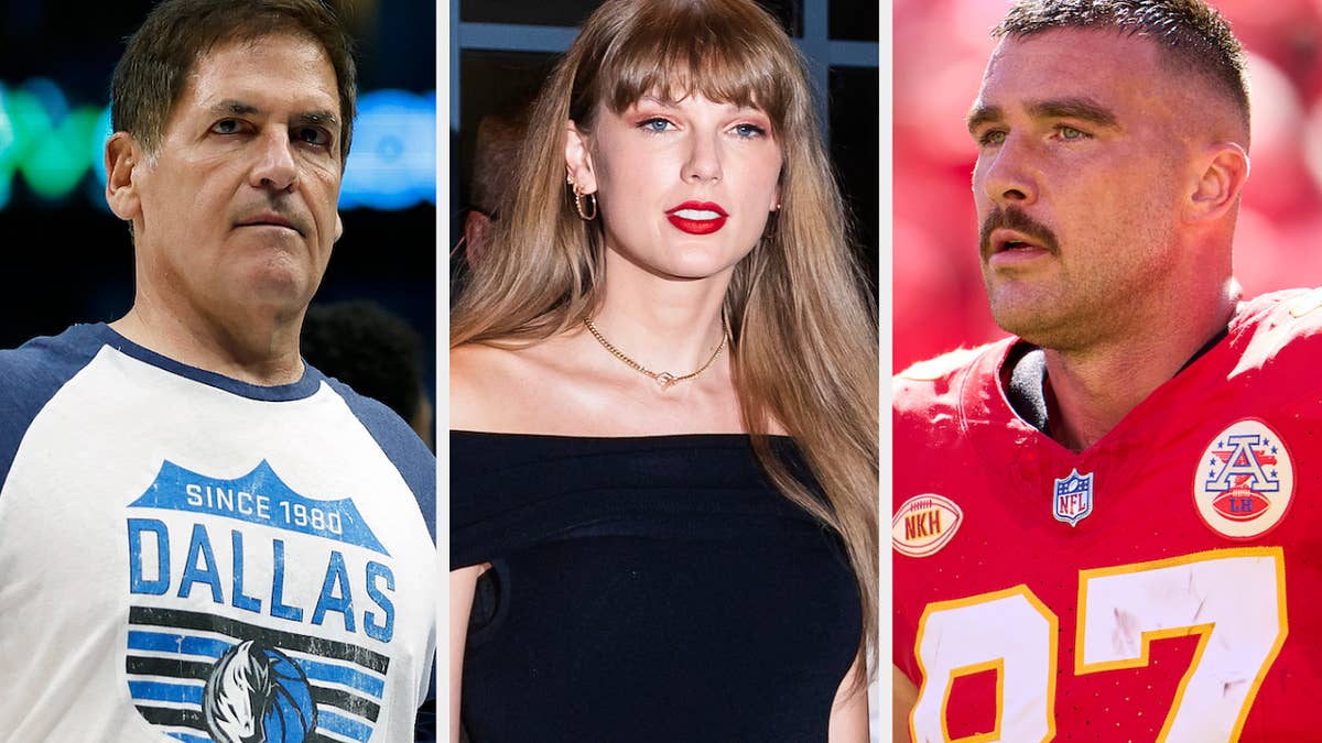 The rumored relationship has spawned a new TikTok trend, where someone asks a football lover, 'Can you believe Taylor Swift has made Travis Kelce famous?'