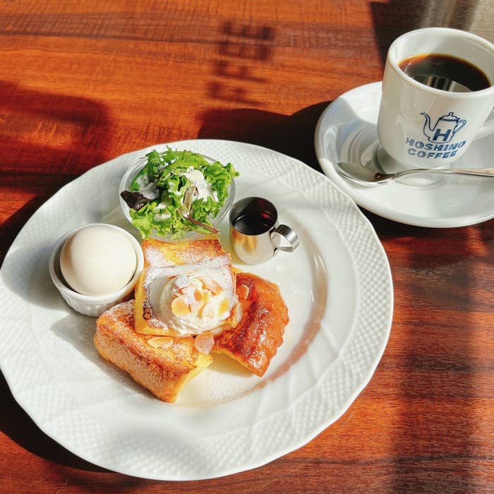 星乃珈琲店のおすすめモーニング「フレンチトーストモーニング」