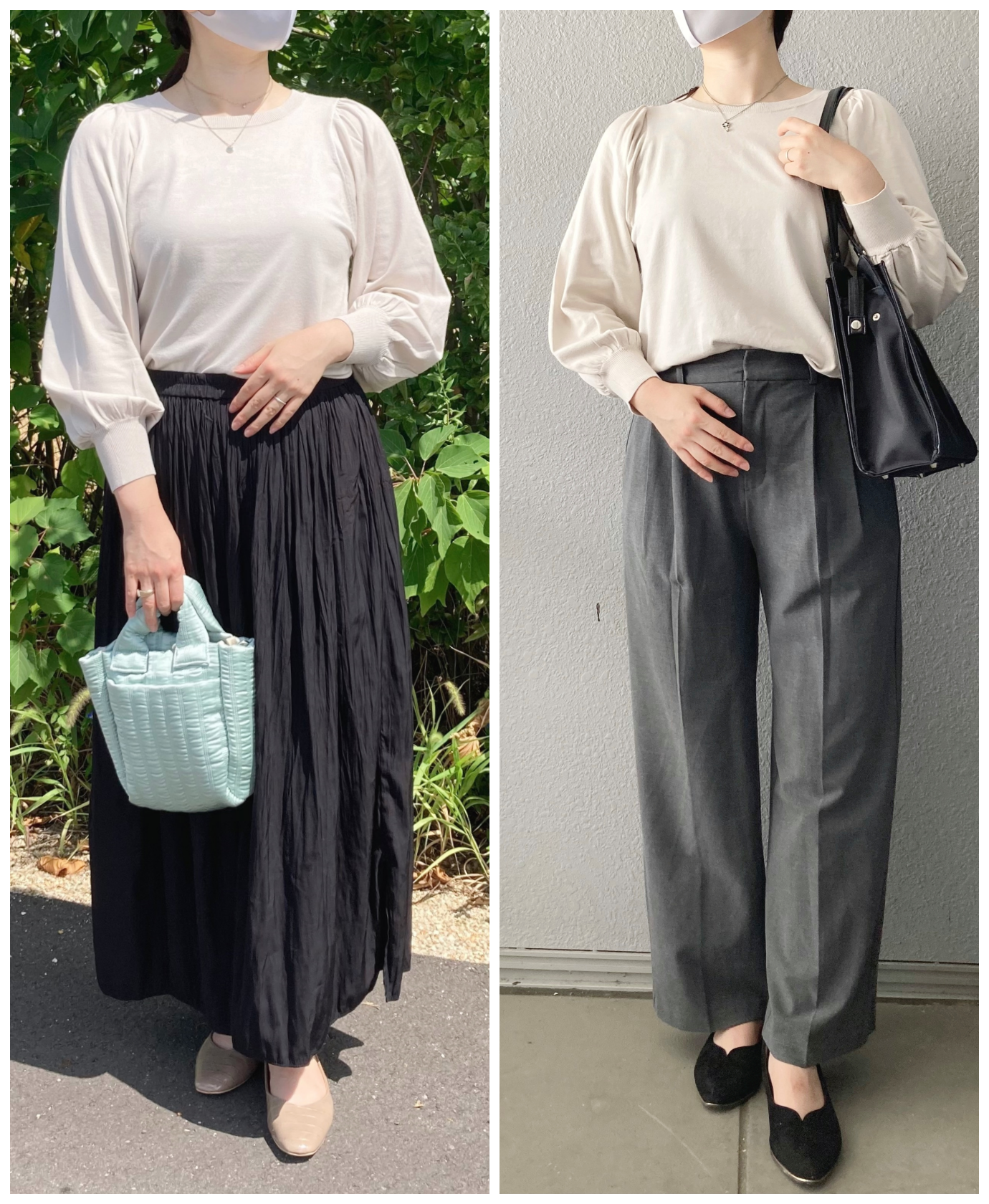 GLOBAL WORK(グローバルワーク)のおすすめトップス「洗えるボリュームスリーブプルオーバー/MATINEE LINE」