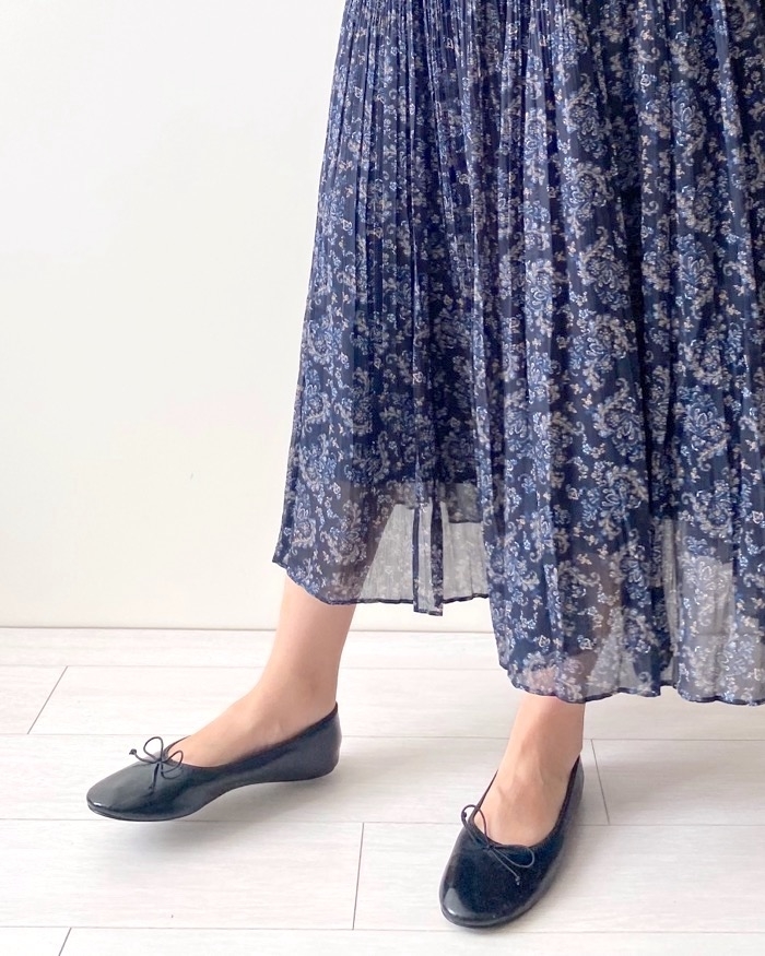 ユニクロのオススメのスカート「シフォンプリーツスカート」