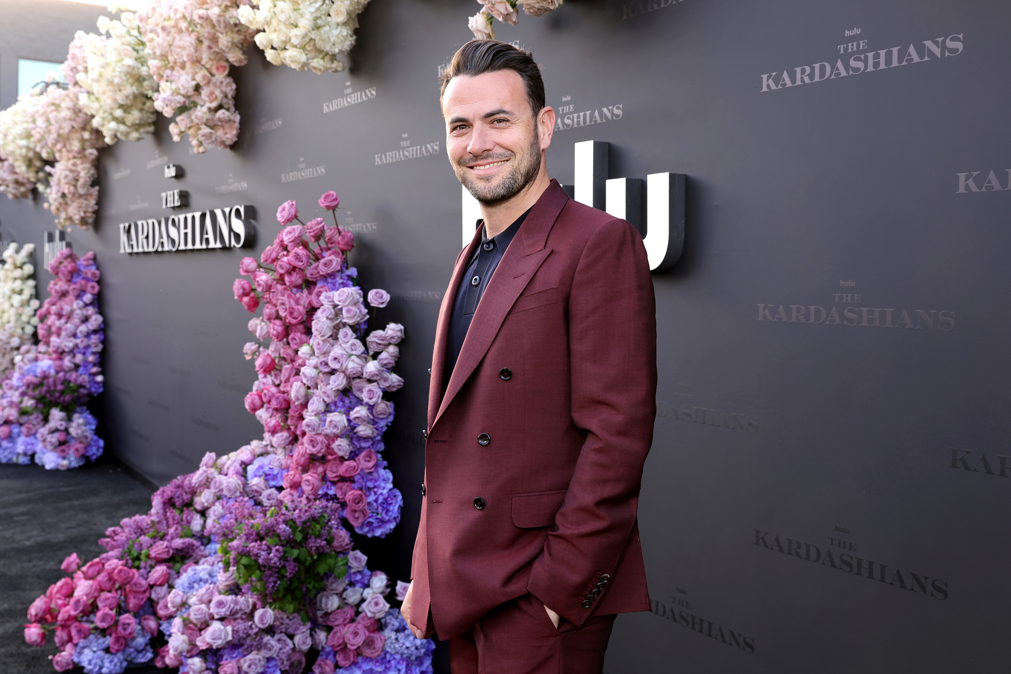 closeup of him at the hulu premiere