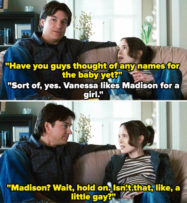his character saying, madison? wait hold on isnt&#x27; that like a little gay