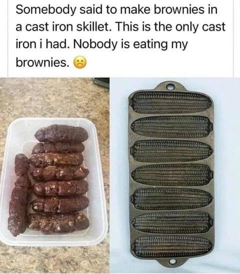 Brownies that look like poop