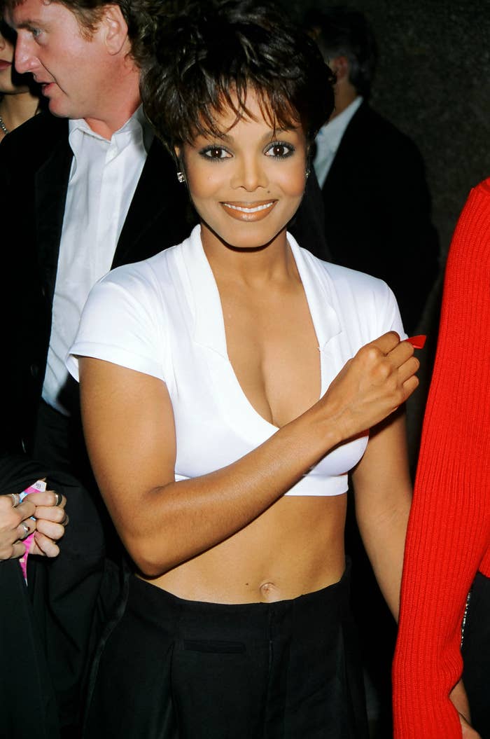 Closeup of Janet Jackson