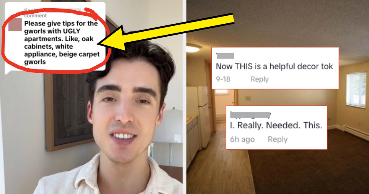 This Interior Designer's Brilliant Hacks For Fixing "Ugly Apartments" Are Going Viral, And They're Game-Changing For Anyone With Beige Carpets
