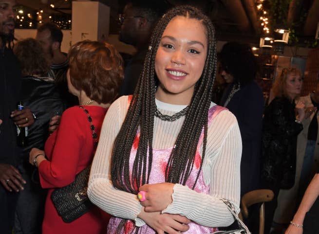 closeup of Ruby at an event