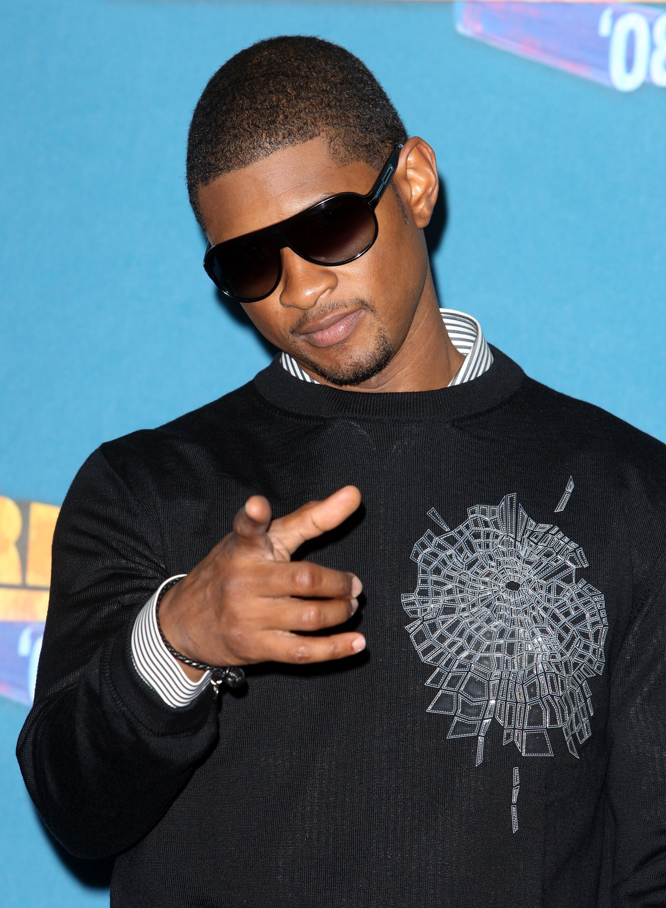 Closeup of Usher