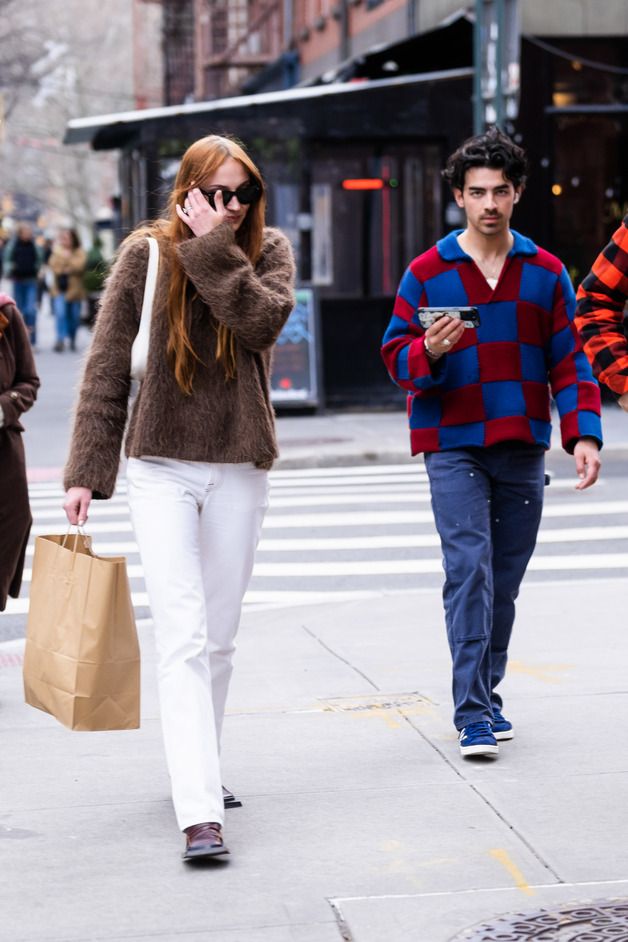 Sophie and Joe on the street