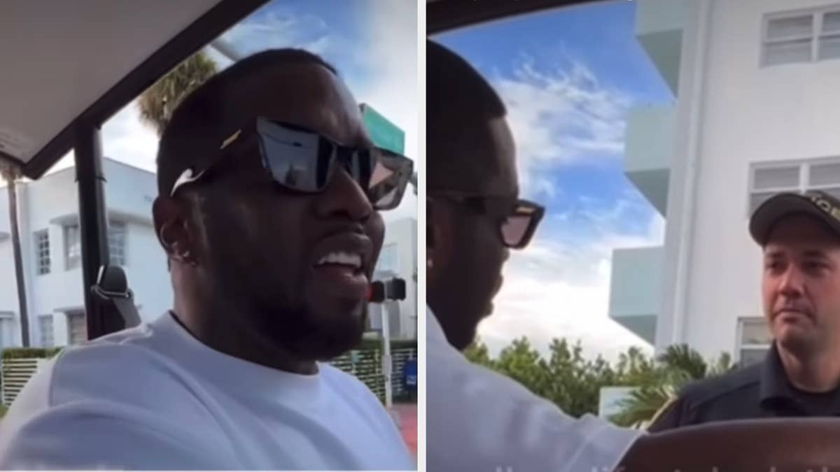 Diddy had a run-in with Five-O while driving his golf cart through the 305.