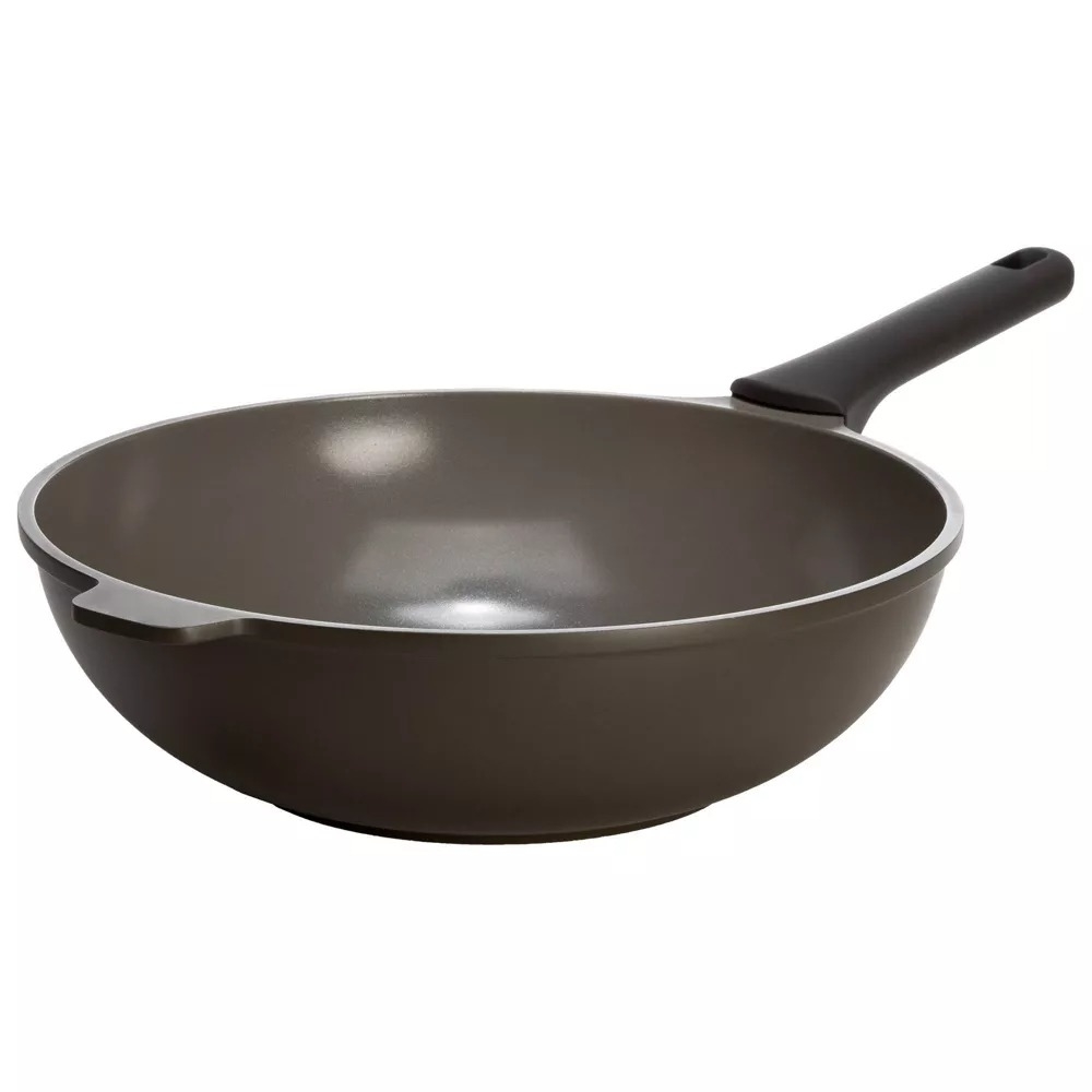 the wok with a handle