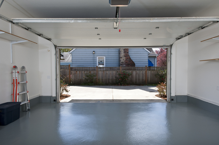 garage door open