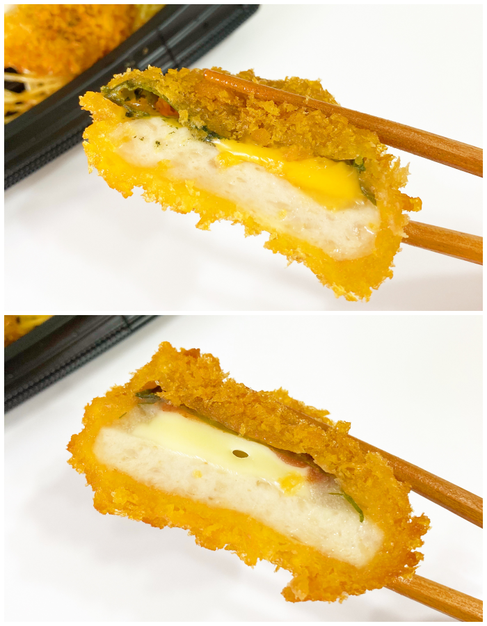 ファミリーマートのオススメの商品「国産鶏の2種チーズチキンカツ弁当」