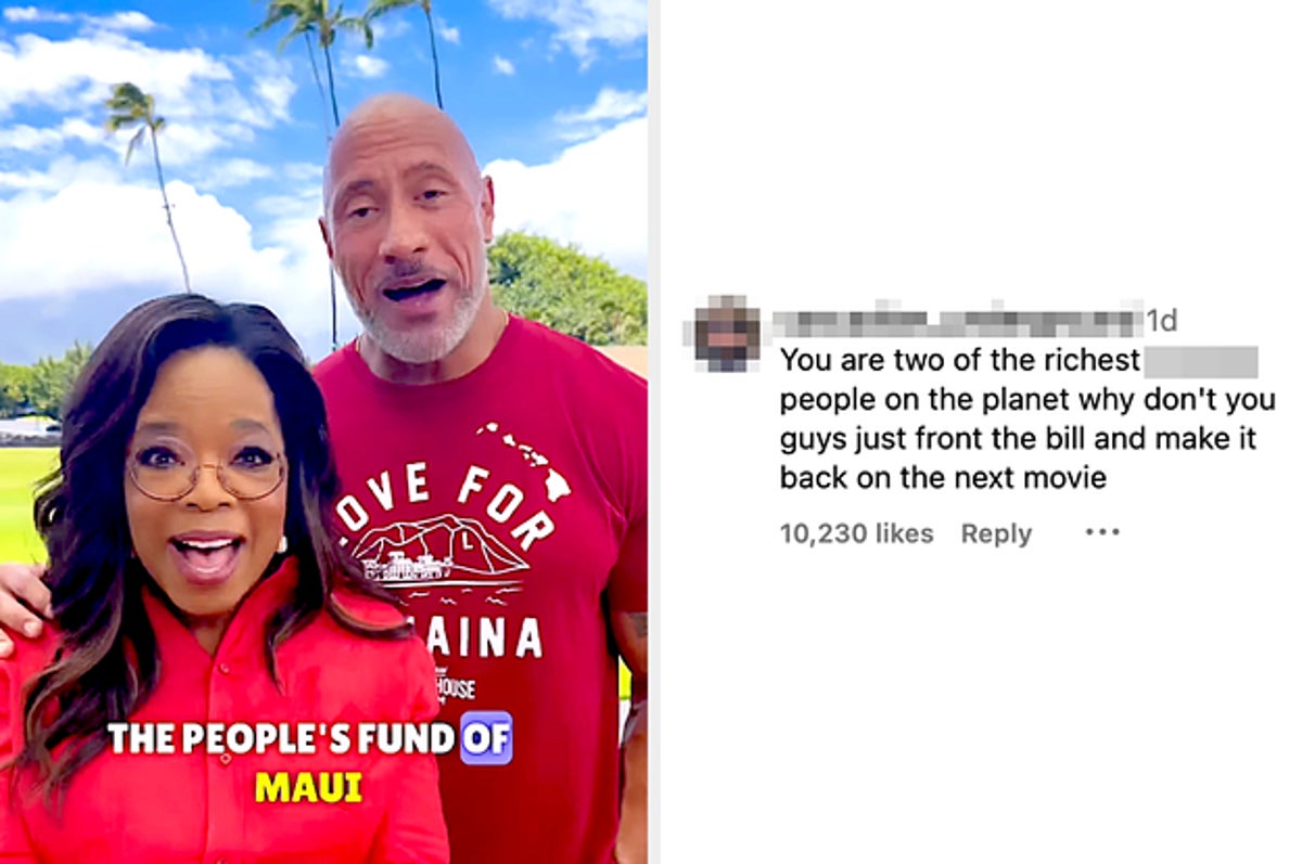 Oprah and I are honored to announce the People's Fund of Maui, a