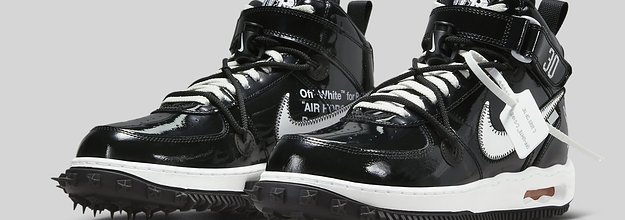 Off-White x Nike Air Force 1 Mid Graffiti Black, Where To Buy