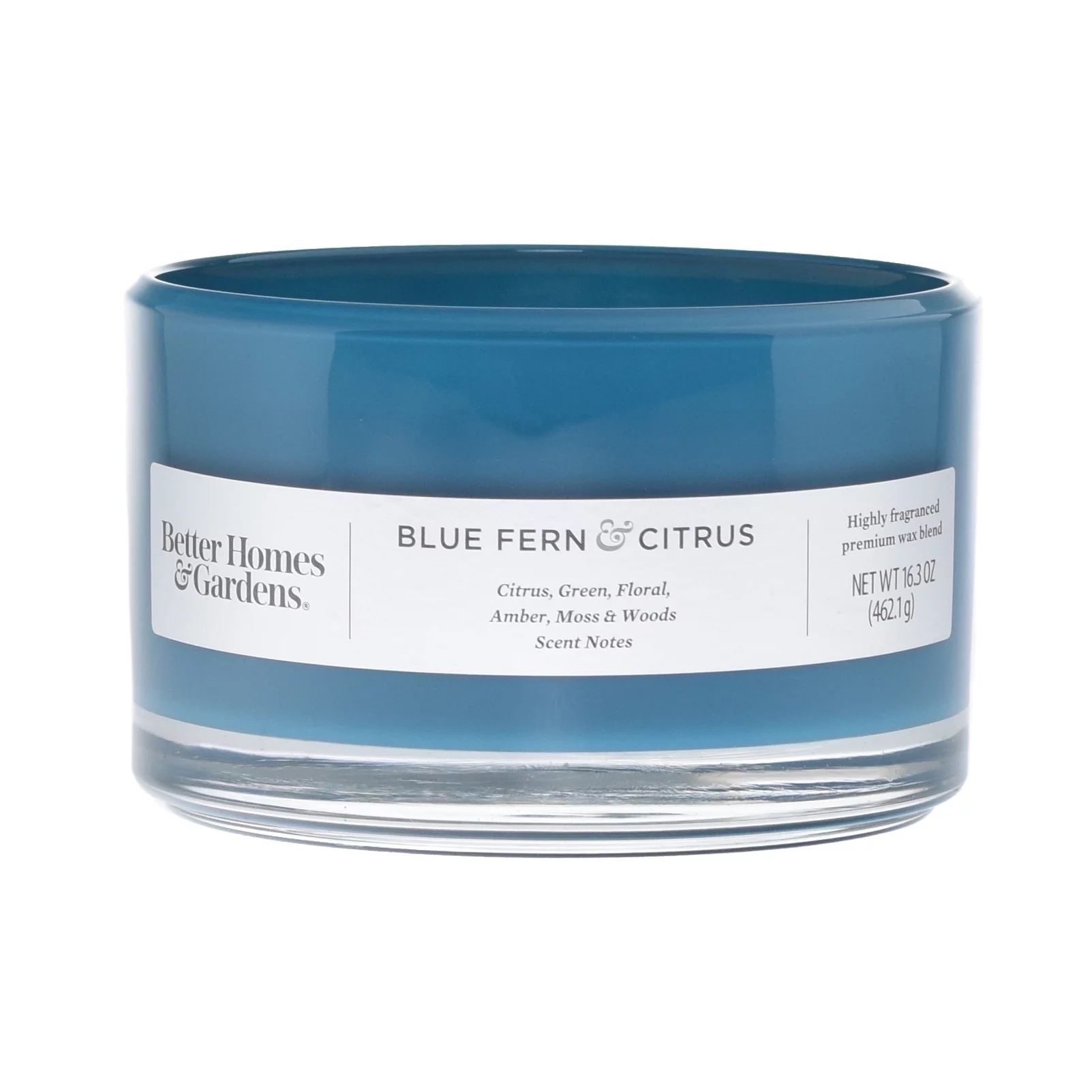 blue fern and citrus candle