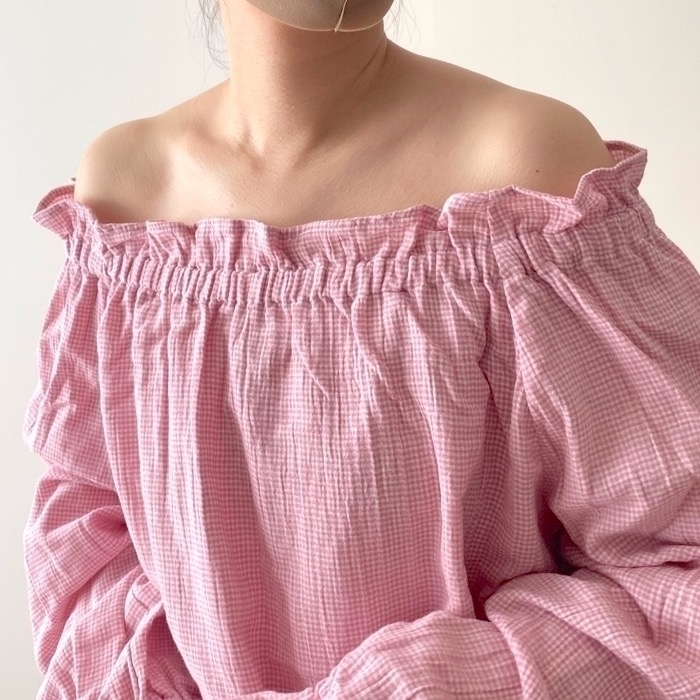 GU(ジーユー)のルームウェア「オーガニックコットン2WAYラウンジセット長袖&ロングパンツ+EC」