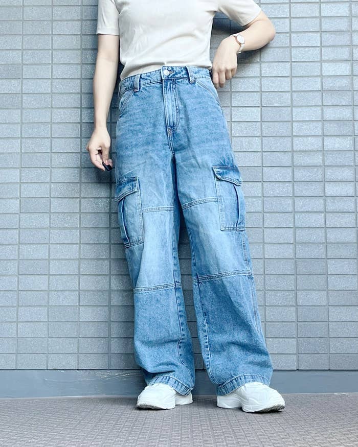 H&M(エイチアンドエム)のおすすめのデニム「デニムカーゴパンツ」