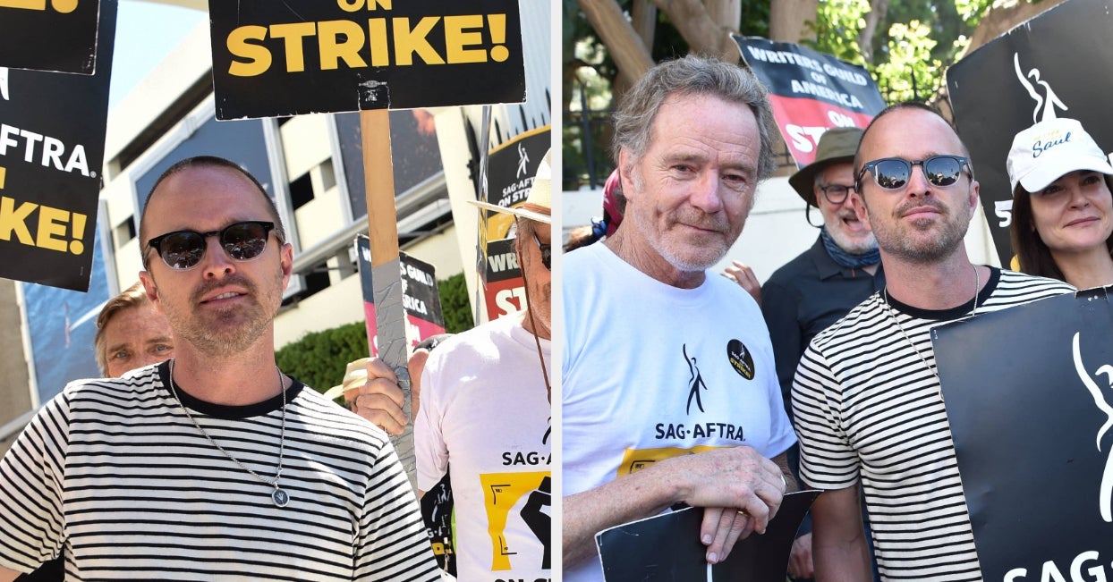 The "Breaking Bad" Cast Reunited On The SAGAFTRA Picket Line, And