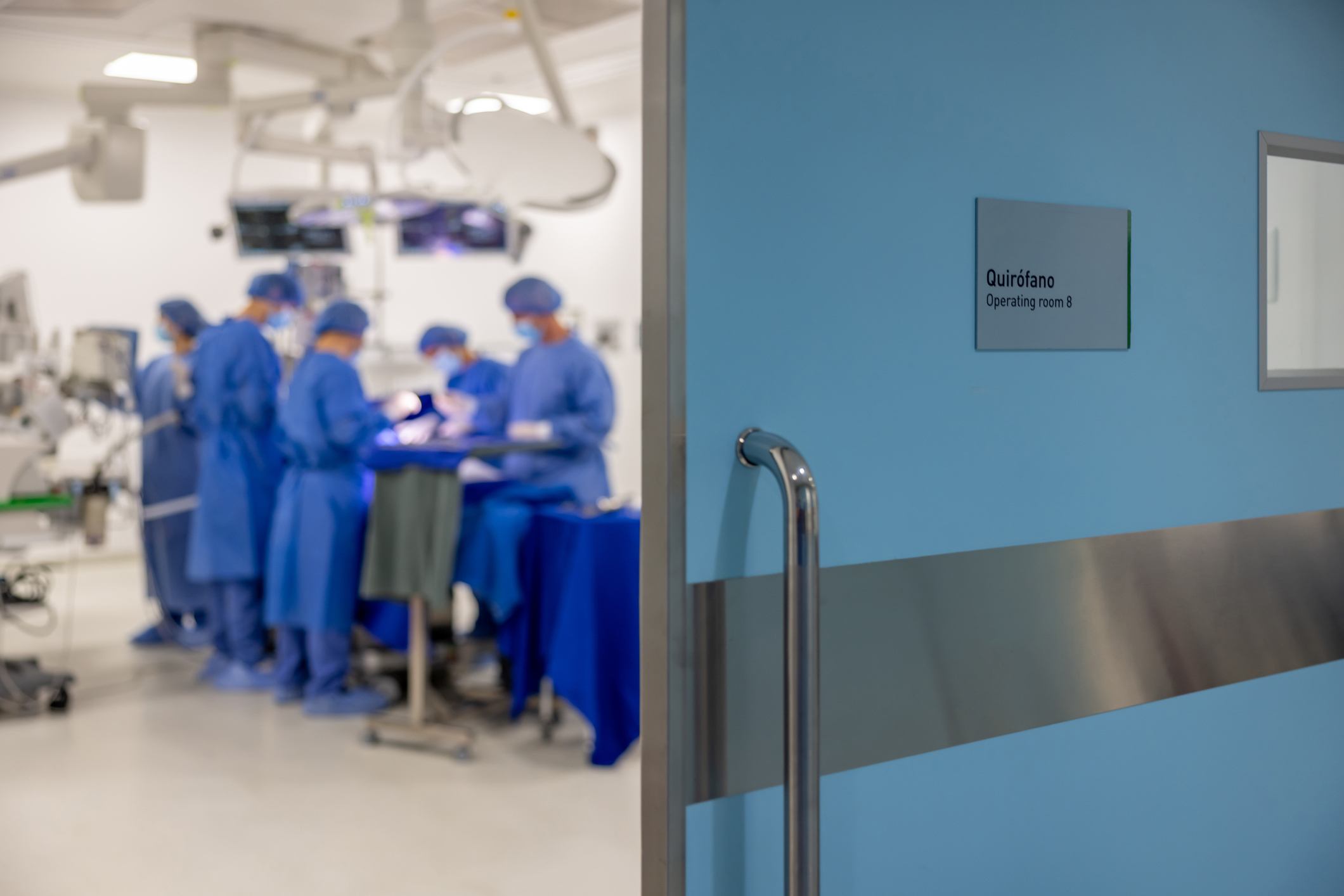 Doctors in an operating room