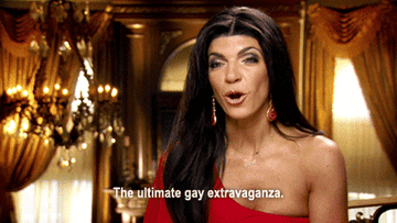 housewife saying the ultimate gay extravaganza