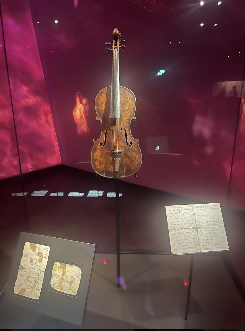 the violin on display