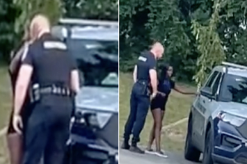 cop kisses woman in viral video