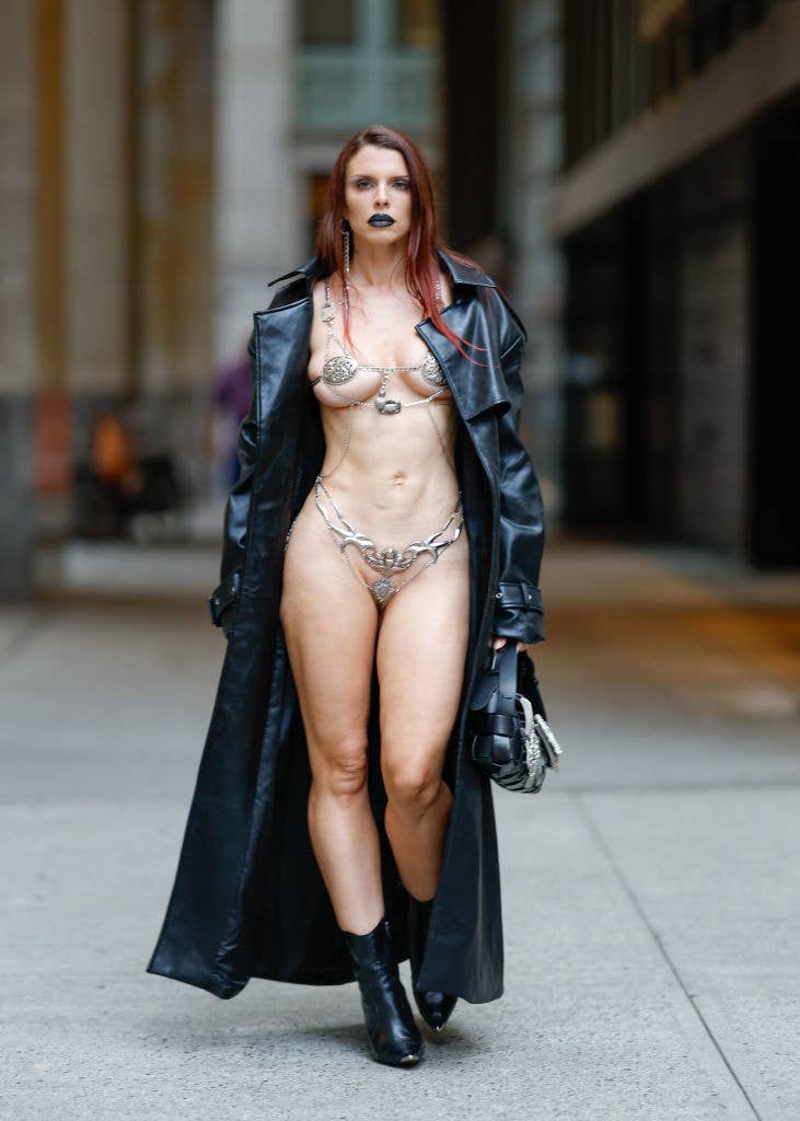 Julia Fox's Latest Viral Look Is This Metal Bikini