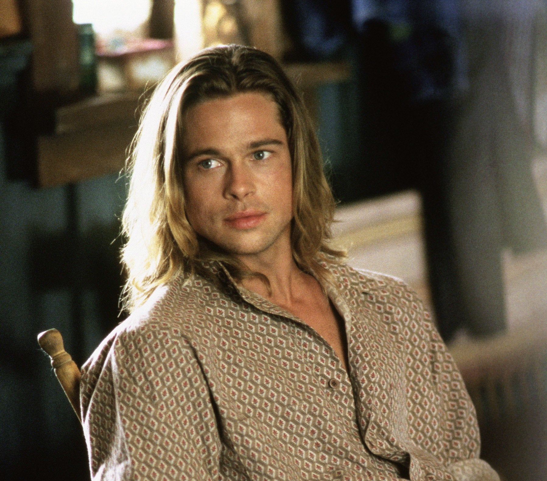 Closeup of Brad Pitt