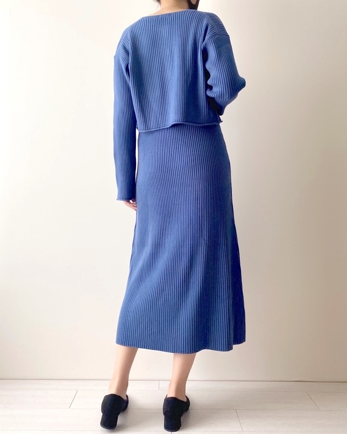 GUのオススメの商品「マルチウェイリブニットワンピース（長袖）」